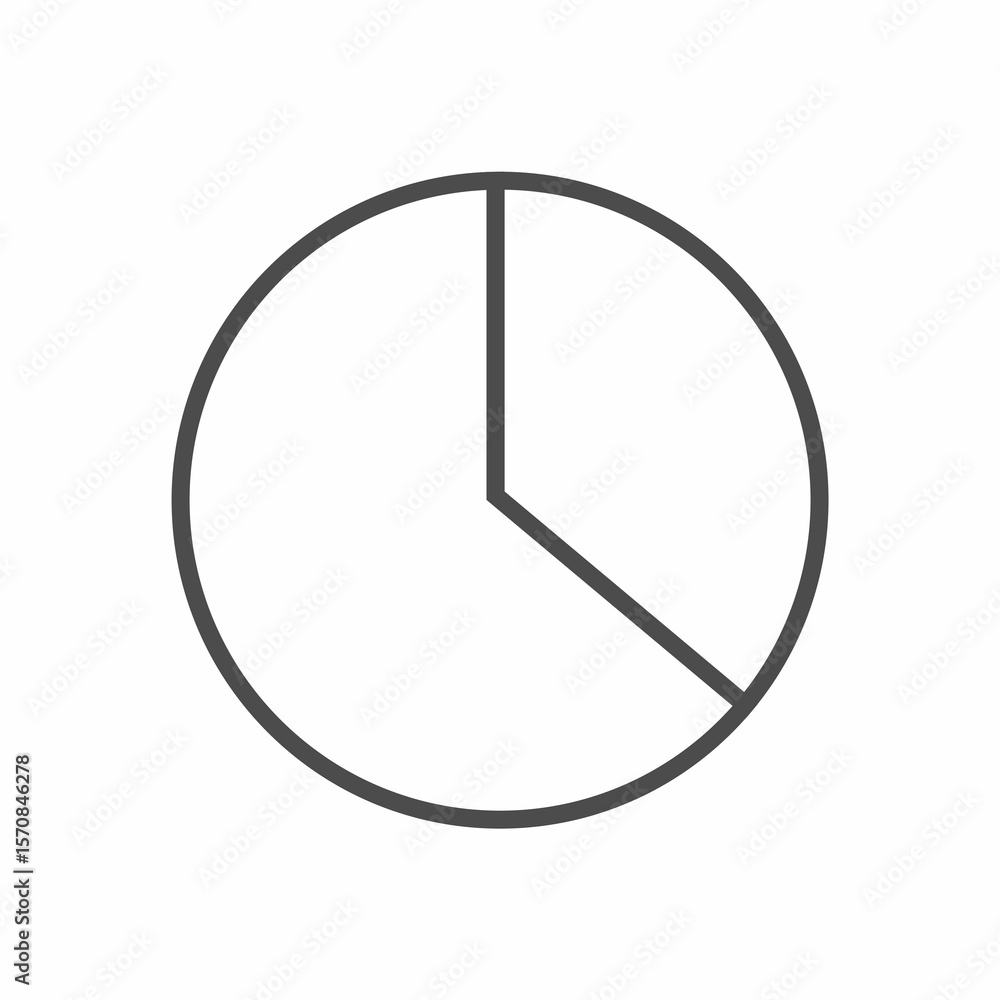 Poster vector image of pie chart