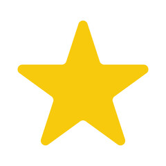 Star. Celestial bodies. Isolated on a white background