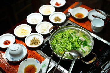 Traditional Korean Puffer Fish Soup (Bokjiri) at Surim Bokguk Restaurant in Seoul