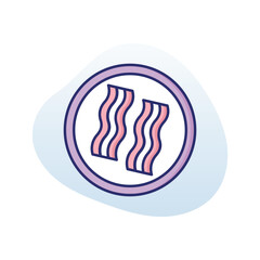 Bacon  Vector icon