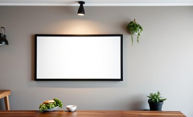 A minimalist canvas of white inviting customers to craft their own culinary adventure on a blank menu board where a blackboard stood silently ready to be filled with the tantalizing aromas of the cafe