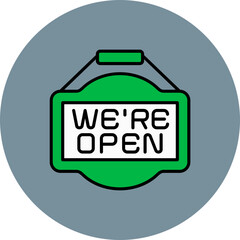 Open sign Icon