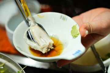 Traditional Korean Puffer Fish Soup (Bokjiri) at Surim Bokguk Restaurant in Seoul