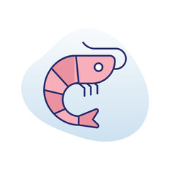 Shrimp  Vector icon