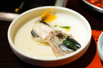 Traditional Korean Puffer Fish Soup (Bokjiri) at Surim Bokguk Restaurant in Seoul