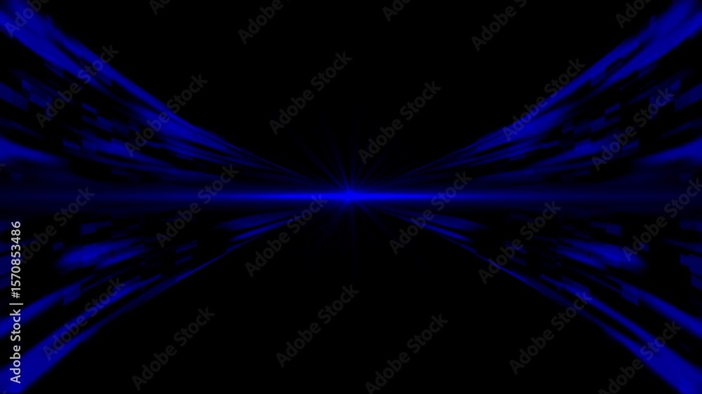 Poster blue color shiny 3d flowing abstract big data sci-fi hi-tech design technology background