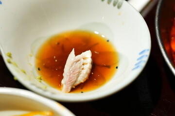 Traditional Korean Puffer Fish Soup (Bokjiri) at Surim Bokguk Restaurant in Seoul