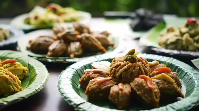 Assamese Cuisine with Platter, Food, and India.