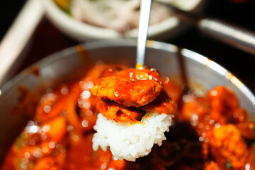 Traditional Korean Puffer Fish Soup (Bokjiri) at Surim Bokguk Restaurant in Seoul