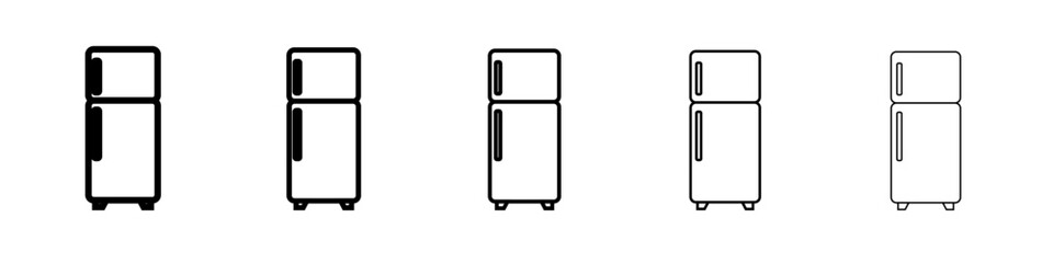 Fridge icon outline simple illustration isolated