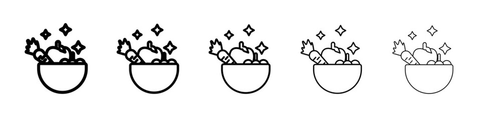 Fruits Washing icon outline simple illustration isolated