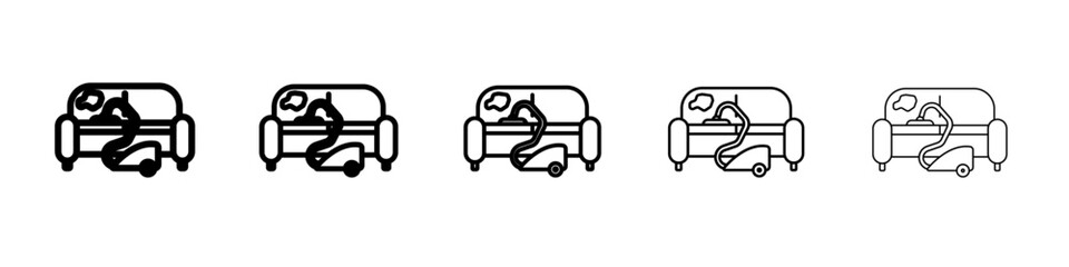 Furniture dry cleaning icon outline simple illustration isolated