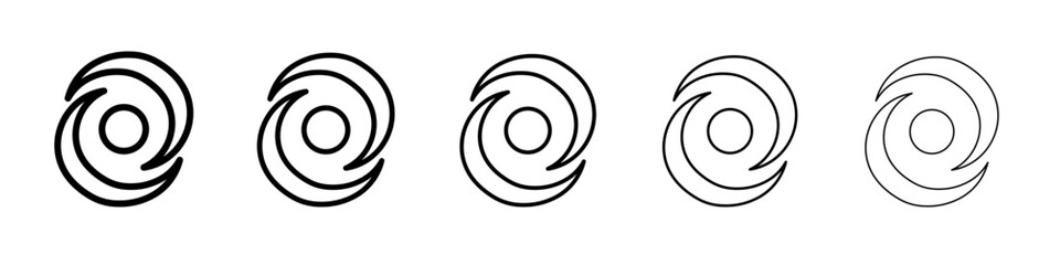 Galaxy icon outline simple illustration isolated