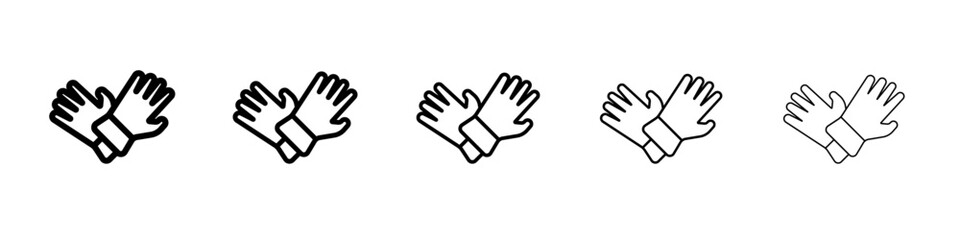 Fototapeta premium Garden gloves icon outline simple illustration isolated