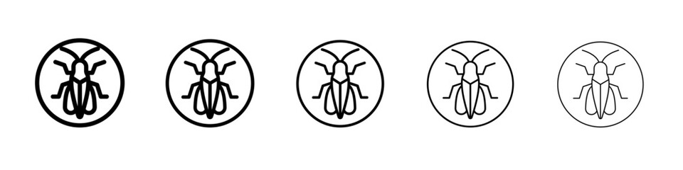 Grasshopper icon outline simple illustration isolated