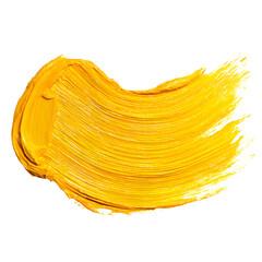 yellow paint splashes  isolated on transparent or white background