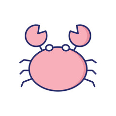 Crab Vector icon