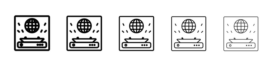 Holographic Display icon outline simple illustration isolated