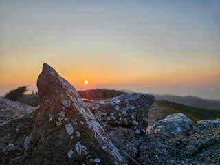 Panoramic Tuscan / Maremma Sunset from Monte Labbro