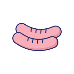 Sausage  Vector icon