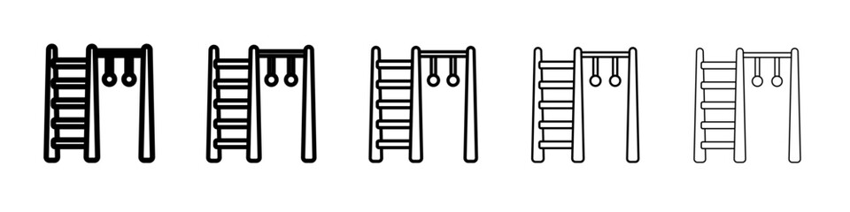 jungle gym icon outline simple illustration isolated