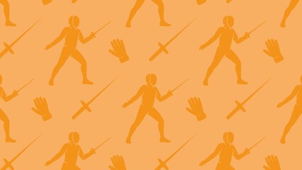 Vector seamless fencing pattern design