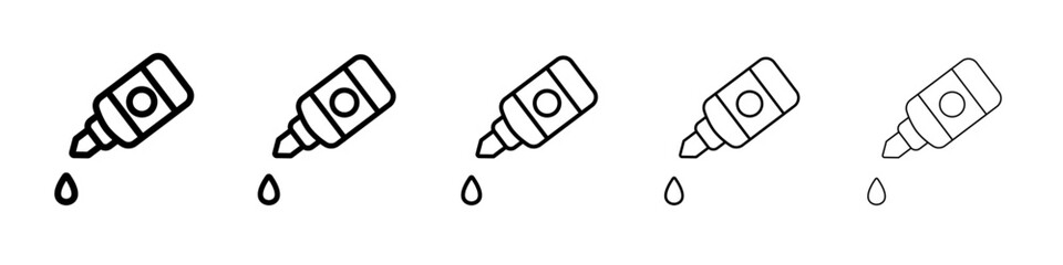Liquid Glue Icon outline simple illustration isolated