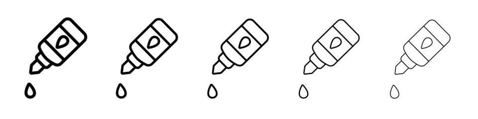 Liquid Glue Icon outline simple illustration isolated