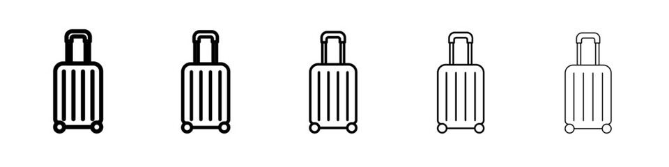 Luggage icon outline simple illustration isolated