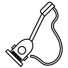 Handheld Vacuum line art vector