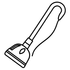 Handheld Vacuum line art vector