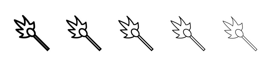 Matches icon outline simple illustration isolated