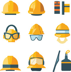 set of construction icons
