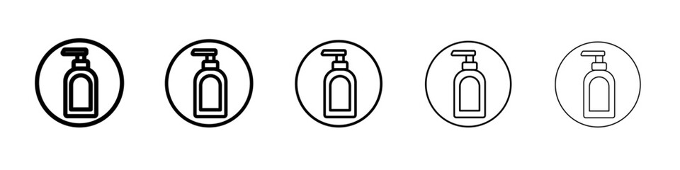 Moisturizing lotion bottle icon outline simple illustration isolated