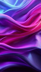 Obraz premium Dynamic Abstract Silk Background, Waves of Color Gradient Fabric, Vibrant and Fluid Textured Design