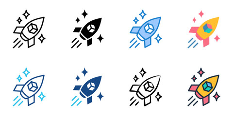 Startup icon set multiple style collection 
