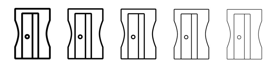 Pencil sharpener icon outline simple illustration isolated