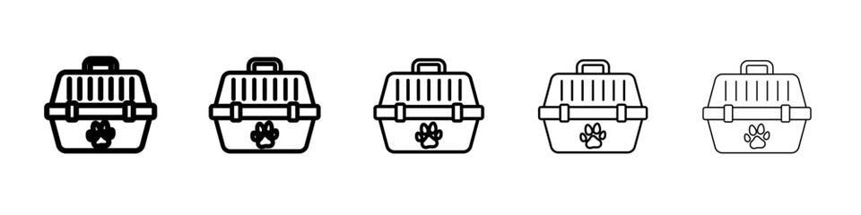 Pet Carrier icon outline simple illustration isolated