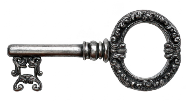 Ornate antique key