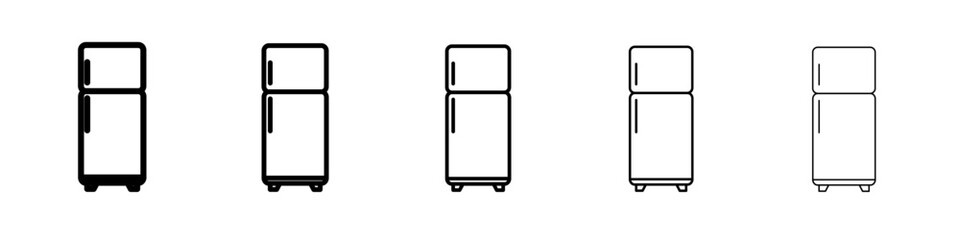 Refrigerator icon outline simple illustration isolated