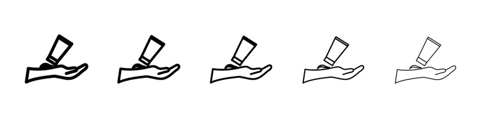 relief gel on arm icon outline simple illustration isolated