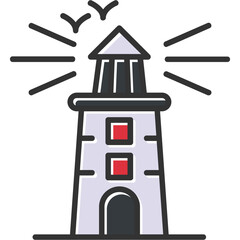 Lighthouse Vector Icon
