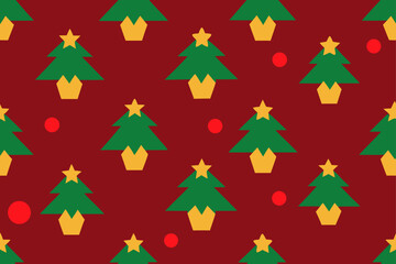 set of christmas trees