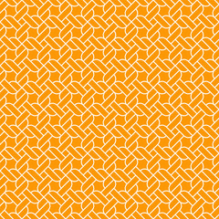 Seamless pattern, stylized ropes on an orange background.  Geometric abstract texture. Vector illustration
