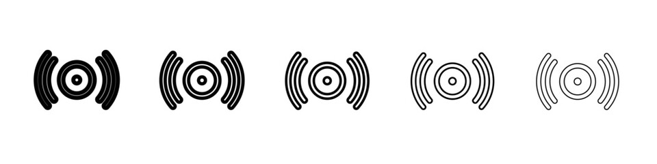 Sensor icon outline simple illustration isolated
