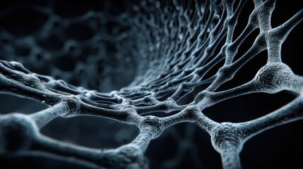 Carbon Nanotubes. Abstract close-up of a network structure with intricate patterns and textures.