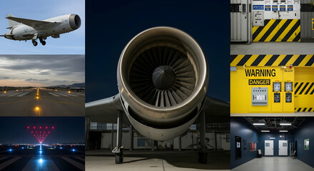 Aircraft Imagery Displaying Aviation Operations Safety Control And Technological Innovation