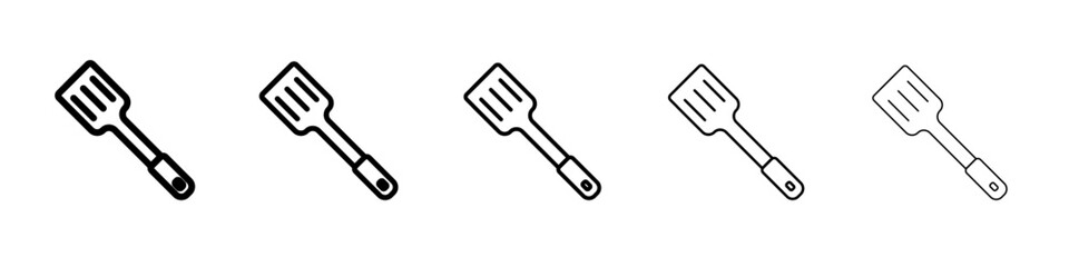 spatula icon outline simple illustration isolated