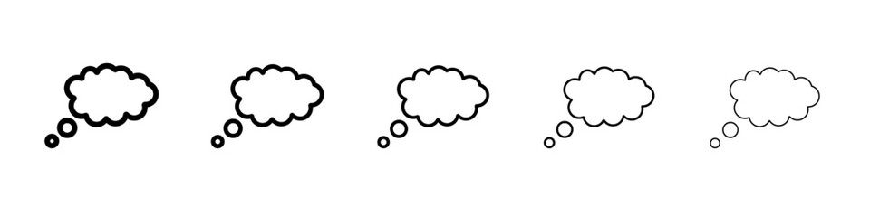 Speech Bubble icon outline simple illustration isolated