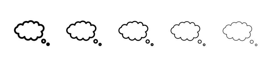 Speech Bubble icon outline simple illustration isolated
